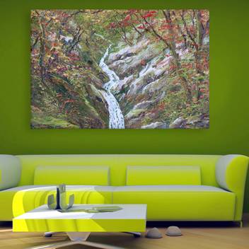 Inephos Unframed Canvas Painting Beautiful Nature Modern Art