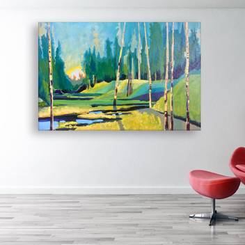 Inephos Unframed Canvas Painting Modern Art Wall Painting For