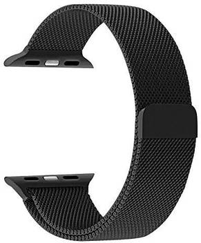 Memore Milanese Magnetic Replacement Loop For Apple Watch Series 1 Series 2 Series 3 Edition 42mm Black Smart Watch Strap Price In India Buy Memore Milanese Magnetic Replacement
