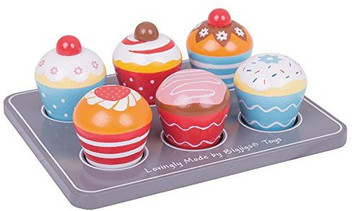 wooden cupcake toy