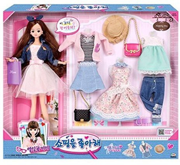 shopping barbie set