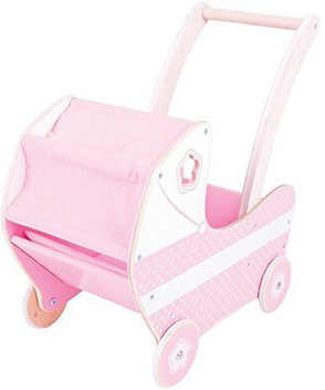 wooden pram stroller