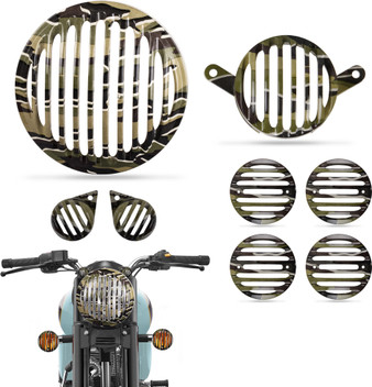 royal enfield headlight grill set