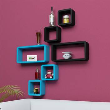Royals Wood Six Cube Rectangle Designer Wall Rack Shelves Mdf Medium Density Fiber Wall Shelf Price In India Buy Royals Wood Six Cube Rectangle Designer Wall Rack Shelves Mdf Medium Density