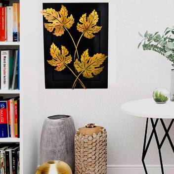 Artlivo Home Decor Iron Handmade Leaf Design Natural Theme