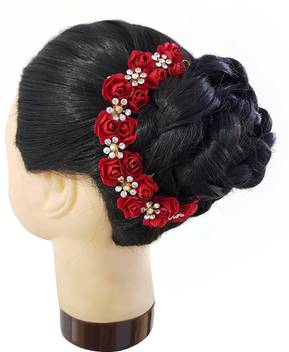 Confidence Special Hair Accessories For Women Wedding Bridal Gajra For Party Wear Hair Gajra Bun Price In India Buy Confidence Special Hair Accessories For Women Wedding Bridal Gajra For