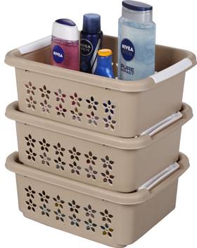 Sukhson India Finland Stkb Bkt L Beige M 3set Storage Basket Price