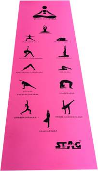 Stag Yoga Mantra Asana Pink 12 Mm Yoga Mat Buy Stag Yoga Mantra Asana Pink 12 Mm Yoga Mat Online At Best Prices In India Sports Fitness Flipkart Com