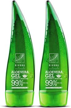 RIVONA NATURALS 99% Pure & Organic Soothing Aloe Vera Gel For Face, Skin and Hair – 250 ML (Combo Pack of 2) Best Multipurpose Beauty Gel | Paraben & Sulphate Free Price RIVONA NATURALS 99% Pure & Organic Soothing Aloe Vera Gel For Face, Skin and Hair – 250 ML (Combo Pack of 2) Best Multipurpose Beauty Gel | Paraben & Sulphate Free Price