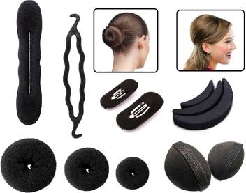 Out Of Box 12 In 1 Hair Accessories Combo Puff Bumpits 7 Pieces