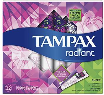 Tampax Radiant Super Plastic Tampons Tampons Buy Women