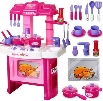 Elektra Luxury Battery Operated Kitchen Play Set Pretend Play Set