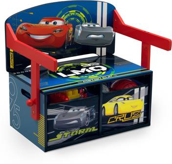 Disney Cars Convertible Bench Desk Engineered Wood Activity Table