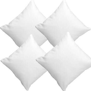 The Home Talk Cotton 100 Premium Quality Square White Cushion