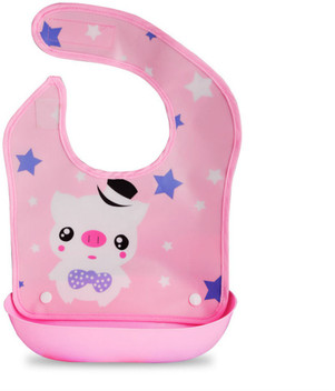 pink silicone bib