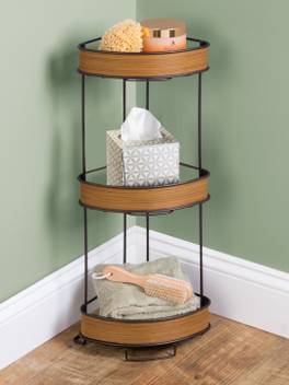Interdesign Realwood Free Standing Shelves Compact Shelving Units Steel Wall Shelf Price In India Buy Interdesign Realwood Free Standing Shelves Compact Shelving Units Steel Wall Shelf Online At Flipkart Com