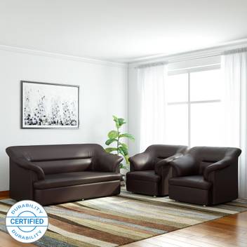 Bharat Lifestyle Sagittarius Leatherette 3 1 1 Brown Sofa Set Price In India Buy Bharat Lifestyle Sagittarius Leatherette 3 1 1 Brown Sofa Set Online At Flipkart Com India's favourite online shopping destination! flipkart