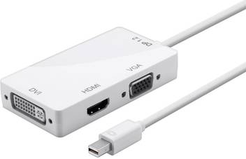 Tobo Tv Out Cable Mini Displayport Thunderbolt To Dvi Vga Hdmi 3 In 1 Adapter Moniko Displayport Adapter For Macbook Air Macbook Pro Imac Mac Mini Microsoft Surface Pro White Tobo Flipkart Com