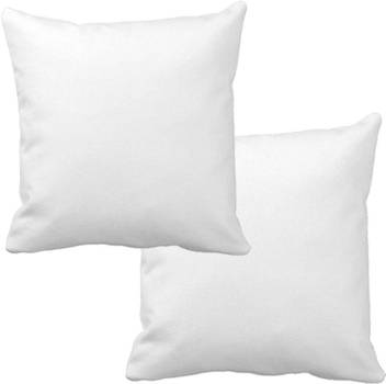 The Home Talk Cotton Square White Cushion Fillers Pillow