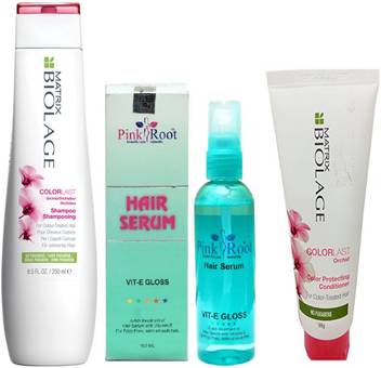 Pink Root Hair Serum 100ml Matrix Biolage Shampoo Color Last 250ml Conditioner 98g Price In India Buy Pink Root Hair Serum 100ml Matrix Biolage Shampoo Color Last 250ml Conditioner