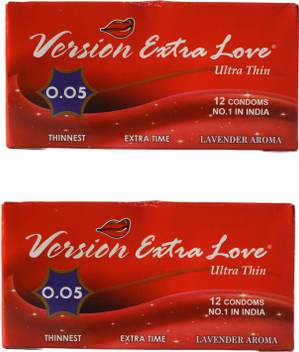 Version Male Condom Extra Love Ultra Thin 0 05 Lavender Flavor Combo 2 Packets 24pcs Condom Price In India Buy Version Male Condom Extra Love Ultra Thin 0 05 Lavender Flavor Combo 2 Condoms made with no animal. version male condom extra love ultra thin 0 05 lavender flavor combo 2 packets 24pcs condom