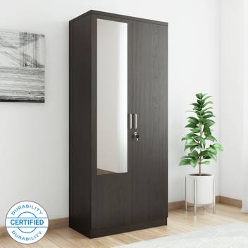 Spacewood Weave Engineered Wood 2 Door Wardrobe