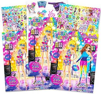Lisa Frank Paper Dolls Set 3 Dress Up Paper Dolls With Stickers