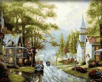 Colour Talk Diy Oil Painting Paint By Number Kit Small Town 1620 Inch Diy Oil Painting Paint By Number Kit Small Town 1620 Inch Shop For Colour Talk Products In India Flipkart Com