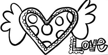 Paintadoodle 12 X 24 Heart With Wings Love Painting Kit 12 X 24