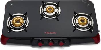 Butterfly Signature 3 Burner Glass Aluminium Manual Gas Stove Price In India Buy Butterfly Signature 3 Burner Glass Aluminium Manual Gas Stove Online At Flipkart Com