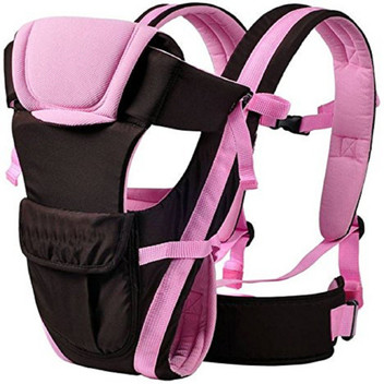 baby holding backpack