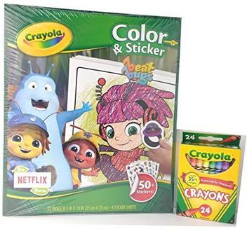 Crayola Beat Bugs Stickers And Coloring Activity Set 32 Pages 24