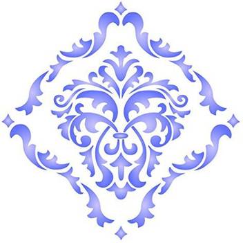 Stencils For Walls Damask Stencil Size 14 W X 14 H Reusable