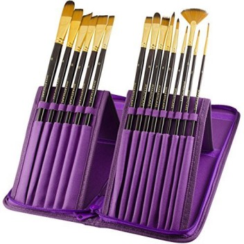 Bright 1/2 Long Handle Replacement Brushes Taklon Synthetic Brushes 