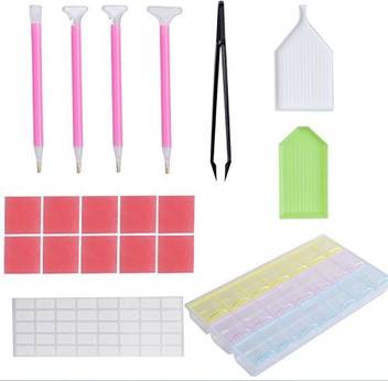 Hawenny 5d Diamond Painting Tools Kit Diy Stitch Pen Cross Stitch