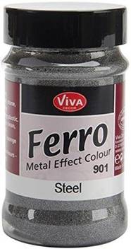Viva Decor 3 Ounce Ferro Metal Effect Textured Paint Steel 3