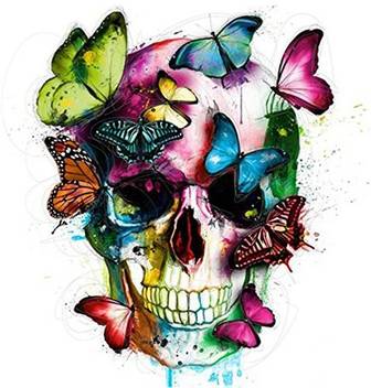 Jollylife Art Full Square Drill 5d Diy Diamond Painting Skull