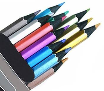 Mxxgmyj 12 Count Metallic Colored Pencils Assorted Coloring Pencil