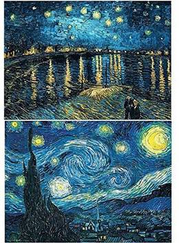 Night Gring 2 Packs 5d Diy Diamond Painting Set Full Drill Diamond
