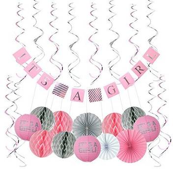 Generic Baby Shower Decorations For Girl All Inclusive Set It S Girl Banner 4 Free
