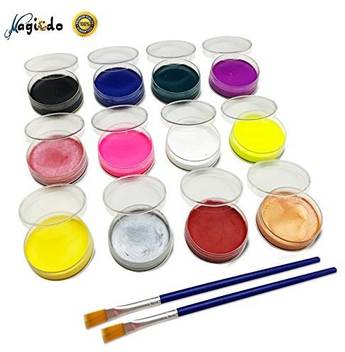 Magicdo 12 Colors Face Paint Kit With Brushes Non Toxic And