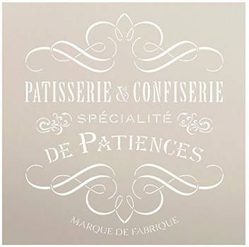 Studio R Vintage French Bakery Stencil By Studior12 Patisserie