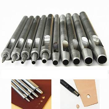 Yunpo Tech 10pcs 0 5mm 5mm Round Hole Punch Cutter Leather Working Tools For Leather Watch Bands Belts Canvas Paper Plastics Hollow Hole Pu 10pcs 0 5mm 5mm Round Hole Punch Cutter Leather Working Tools