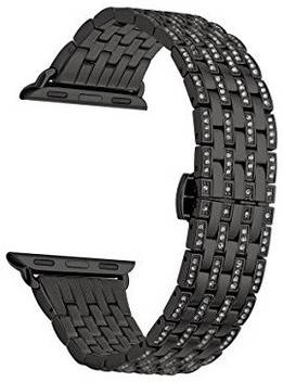 Midkart Apple Iwatch 42 Mm Alloy Crystal Rhinestone Diamond Stainless Steel Belt Series 1 2 3 Nike Smart Watch Strap Price In India Buy Midkart Apple Iwatch 42