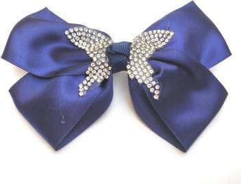 Look New Navy Blue Butterfly Diamante Hair Bow Clip Hair Clip Price In India Buy Look New Navy Blue Butterfly Diamante Hair Bow Clip Hair Clip Online At Flipkart Com