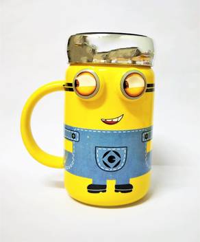 The Treasure Box 3d Minions With Mirror Lid Ceramic Mug Price In