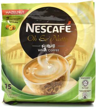 Nescafe Oh So Nutty White Coffee 3in1 Premix Coffee 15 Sticks