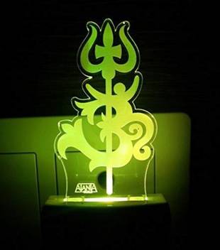 Ajanta Om Trishul 3d Night Lamp Price In India Buy Ajanta Om Trishul 3d Night Lamp Online At Flipkart Com