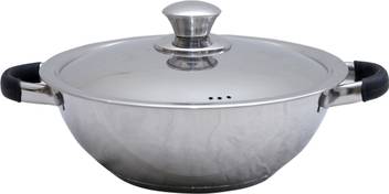Prestige Platina Stainless Steel Kadhai 24 Cm With Lid Price In India Buy Prestige Platina Stainless Steel Kadhai 24 Cm With Lid Online At Flipkart Com