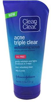Clean Clear Acne Triple Clear Exfoliating Scrub Pound Scrub Price In India Buy Clean Clear Acne Triple Clear Exfoliating Scrub Pound Scrub Online In India Reviews Ratings Features